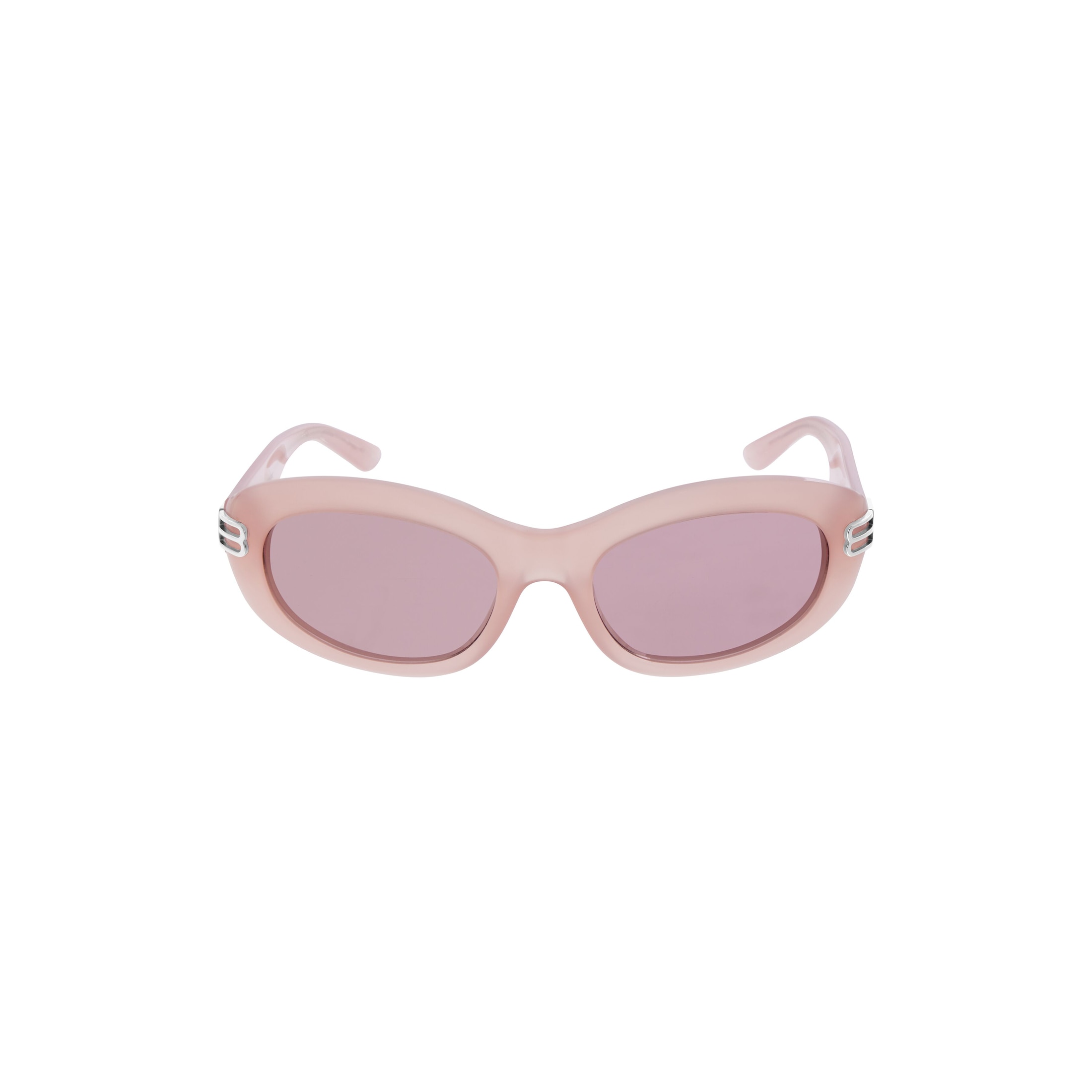 Women’s Casino Round Sunglasses in Milky Pink - Image 1